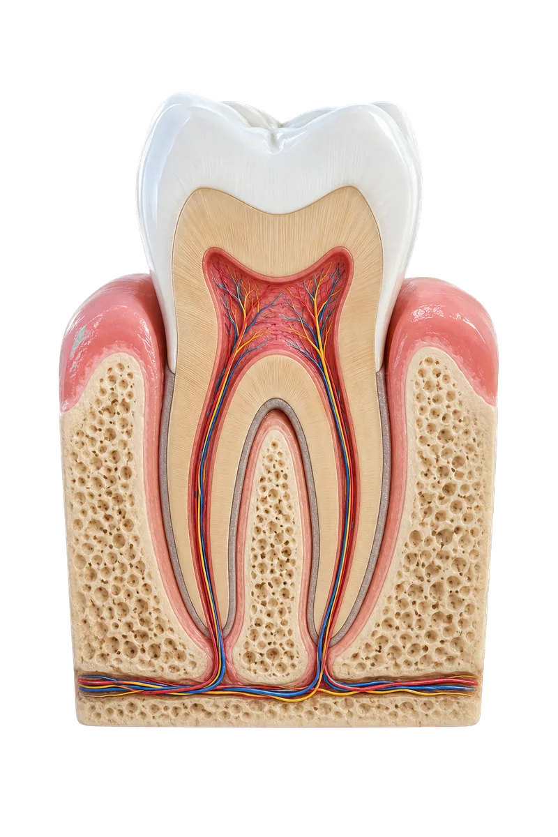 Tooth cross-section anatomy