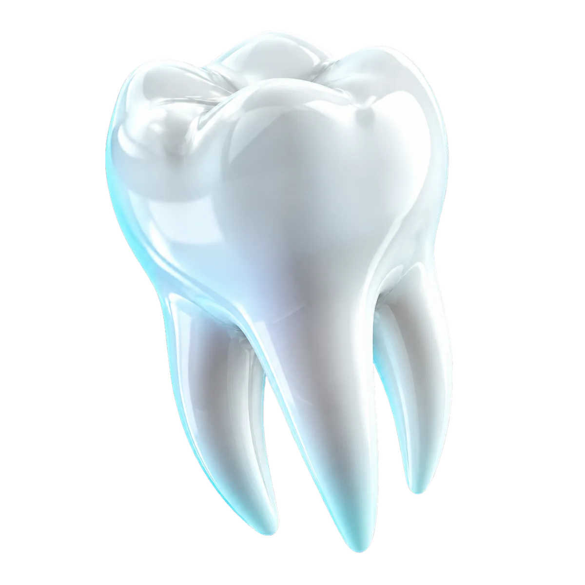 Shining tooth